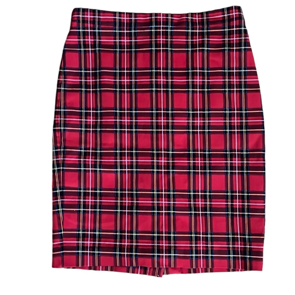 J. Crew Stewart Plaid Pencil Skirt